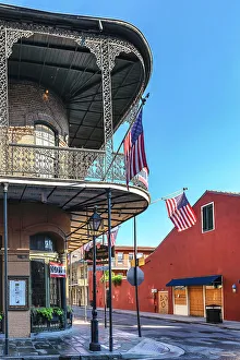 USA, Louisiana, New Orleans, French Quarter, Typical Balcony