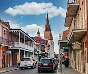 Building Prints: USA, Louisiana, New Orleans, French Quarter and St Louis Cathedral