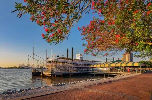 Natchez Prints: USA, Louisiana, New Orleans, steamboat Natchez, Mississippi river, waterfront