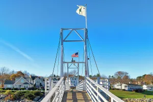Foliage Prints: USA, Maine, Ogunquit Perkins Cove Bridge