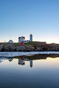 USA, Maine, York, Cape Neddick Light, Nubble Lighthouse