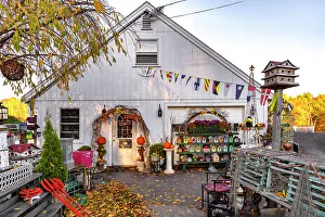 Faade Prints: USA, Maine, York, Flower Shop
