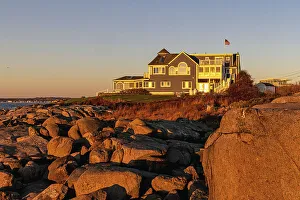 USA, Maine, York, House by the water