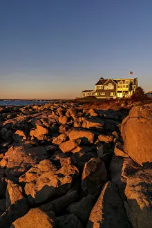 USA, Maine, York, House by the water