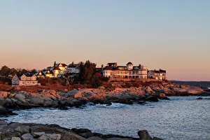 Sohier Prints: USA, Maine, York, houses by the water
