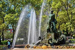 Waterfountain Prints: USA, New York City, Brooklyn, Bailey Fountain