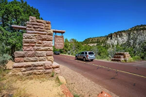 Images Dated 21st July 2019: Utah, Springdale, Zion National Park, State Route 9