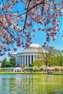 Washington, D.C. Jefferson Memorial During Springtime