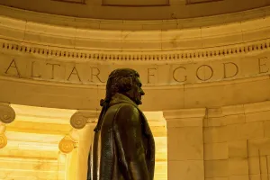 Rm247 Prints: Washington, D.C. Thomas Jefferson Memorial, close-up of monument